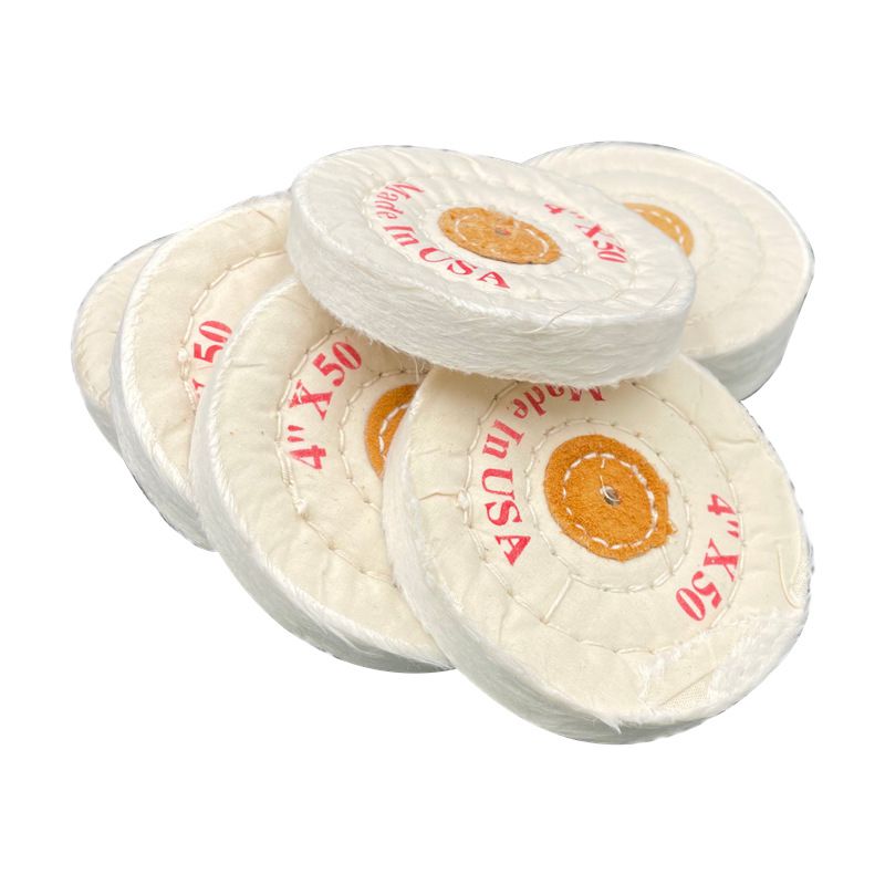 牙科技工拋光白棉輪 首飾白布輪 鏡面拋光棉輪拋光機用拋光大布輪